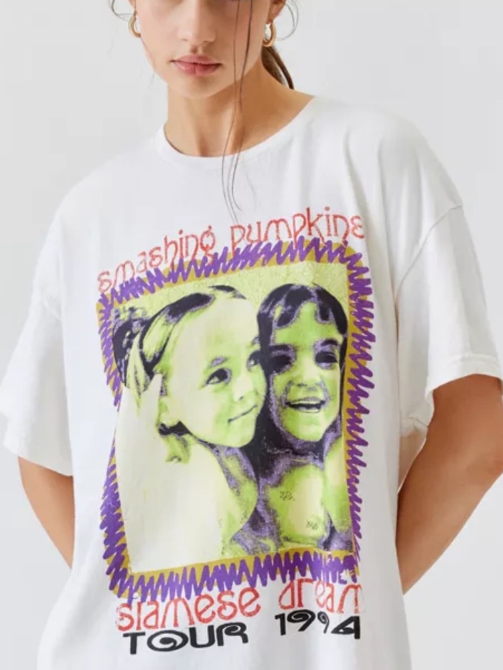 Smashing Pumpkins Siamese Dream 1994 Tour Graphic Tee Off White S/M - Picture 2 of 6